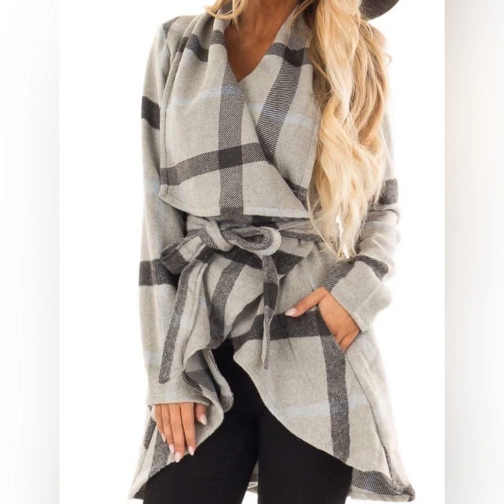 Favlux Fashion Gray Blue Wrap